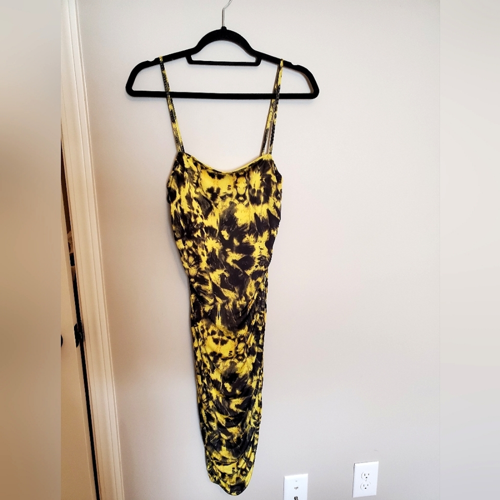 Tie Dye Ruched Dress